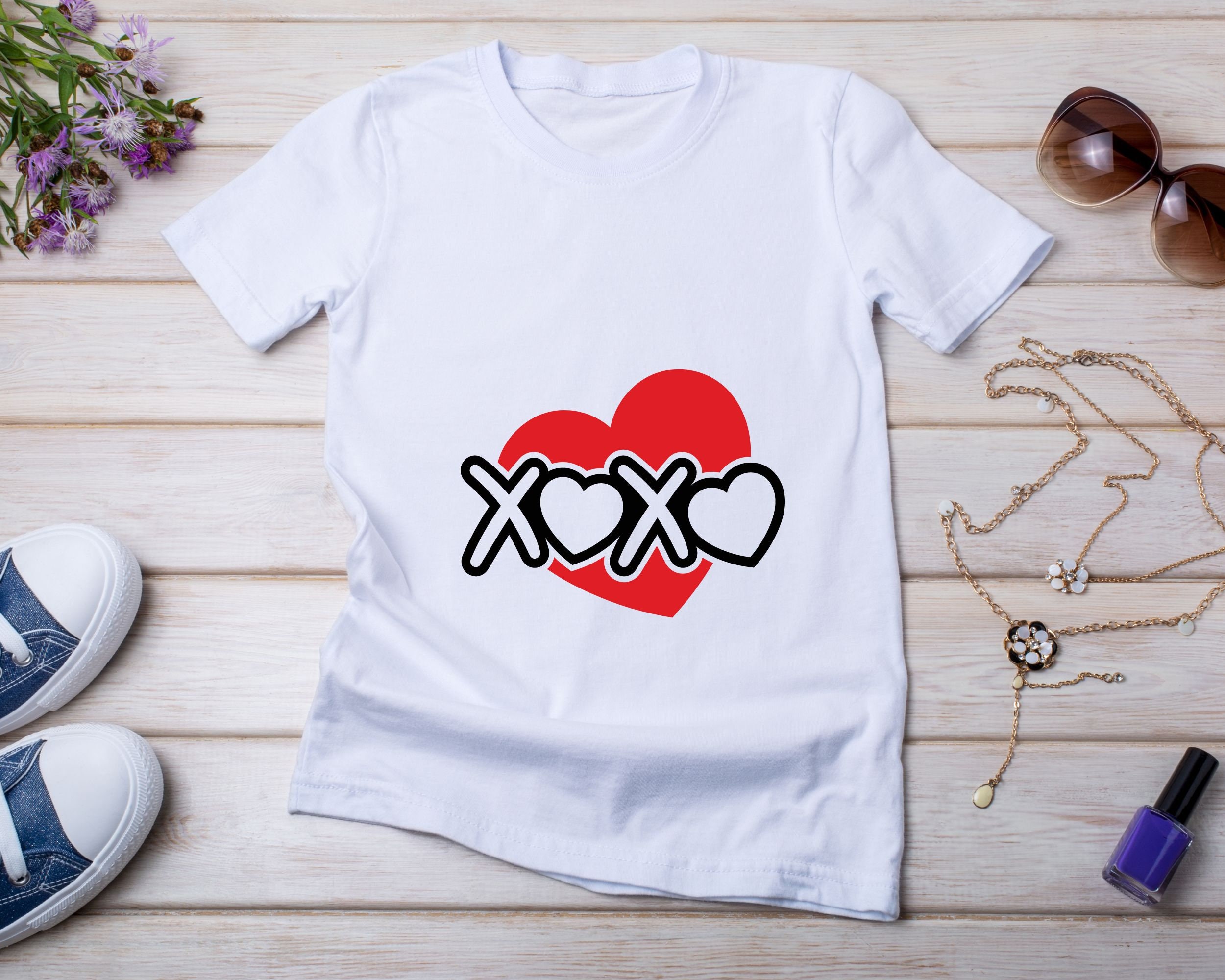 Valentine's Day Heart SVG Bundle - Love Shirt Design, Valentines PNG ...