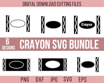 Paquete SVG de crayones: monograma de profesor, funda para bolígrafo (descarga digital)