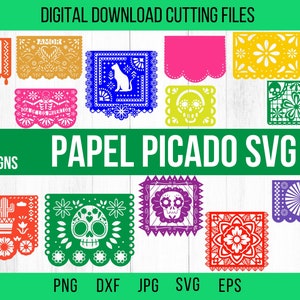 2k24 Papel Picado Svg bundel, Papel Picado, aangepaste Papel Picado, Mexicaanse Svg, Mexico Svg, Fiesta Svg, partij Svg, Svg, Png, Cricut-bestanden