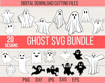 Ghost Svg, Ghost Face Svg, Cute Ghost Svg, Spooky Svg, Spooky Season Svg, Boo Svg, Halloween Shirt Svg, Funny Halloween Svg, Ghost Png