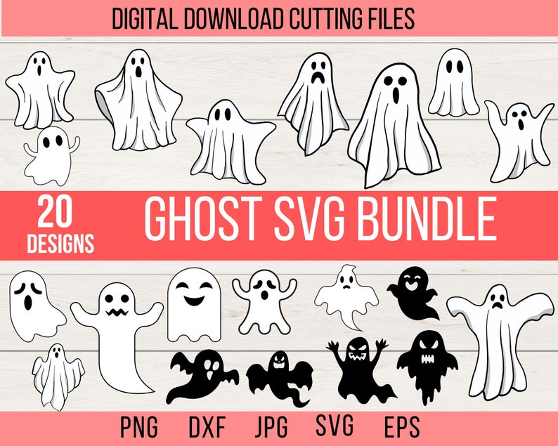 Ghost Svg Ghost Face Svg Cute Ghost Svg Spooky Svg Spooky - Etsy