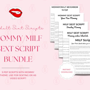 Mommy Script Bundle, MILF Sext Scripts, Adult Model, Onlyfans Sexting Scripts, Fetish, OnlyFans Fansly Twitch Camgirl LoyalFans SextPanther