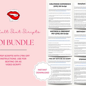 Script Bundle, JOI Sext Scripts, Adult Model, Onlyfans Sexting Scripts, Fetish, Taboo, OnlyFans Fansly Video Scripts, Sext Script, Adult