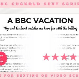 Sext Script, BBC Script, Cuckold Script, Adult Creator, Sext Script, Fetish, Taboo, Video Scripts, Roleplay Scripts, Fantasy Sexting Script