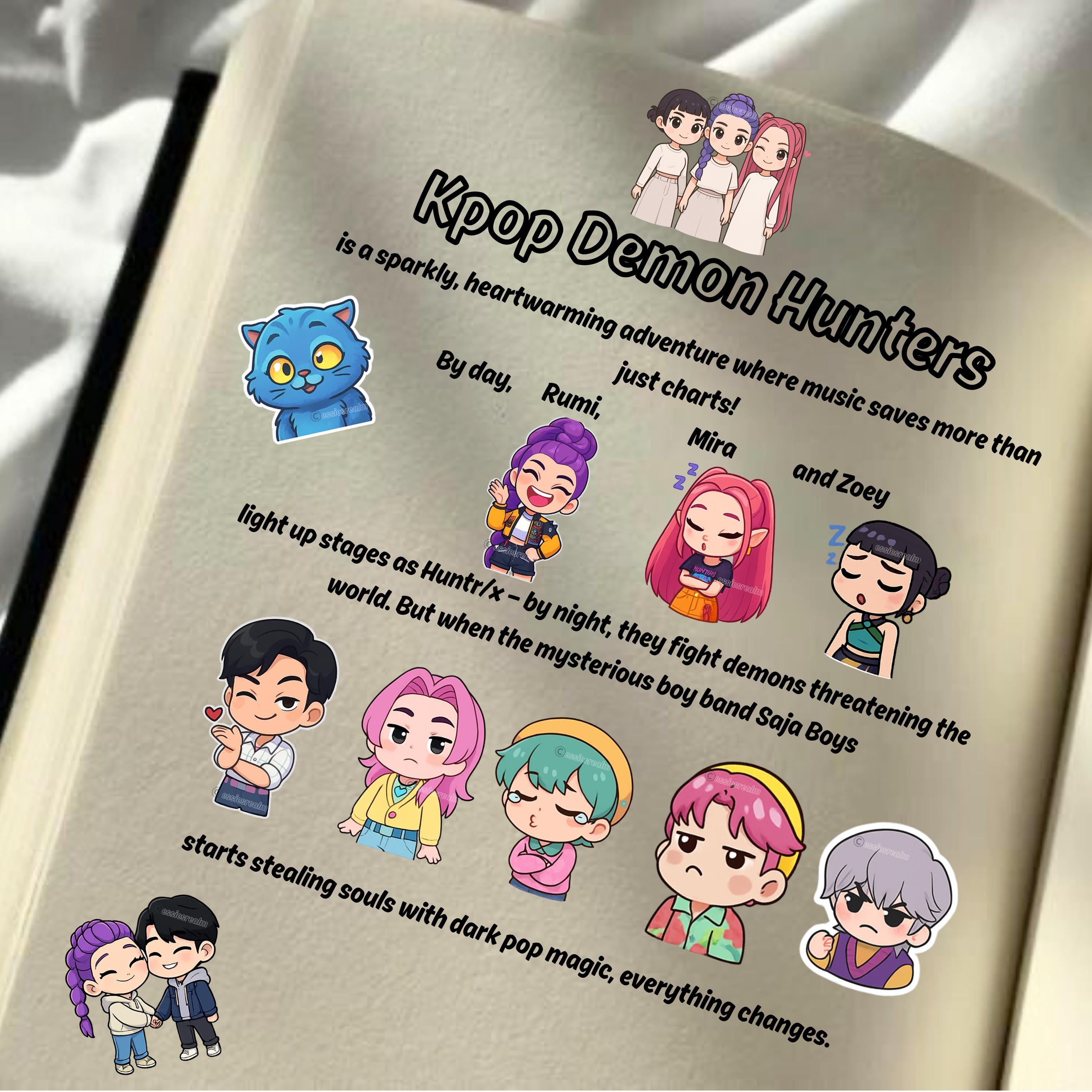 Kpop Demon Hunters Rumi Stickers | Digital Planner Stickers (PNG, PDF ...