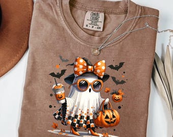 Comfort Colors Pumpkin Spooky Season Shirt, Halloween Party Shirt, Halloween Shirt, Spooky Halloween Sweatshirt,Halloween Pumpkin Shirt