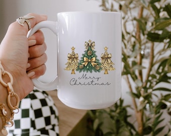 Julgransmugg, Julmugg, Gåva till vän, Julkaffemugg, Färgglad mugg, Julmugg