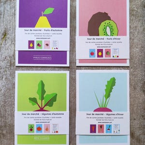 Jour de marché : cartes + recette "légumes de saison"