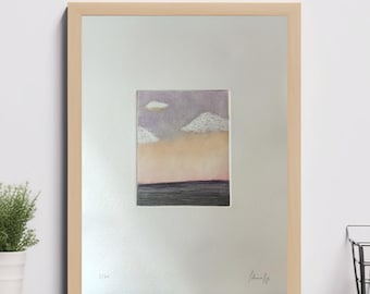 Crépuscule 2 - gravure à l'eau forte et aquatinte
