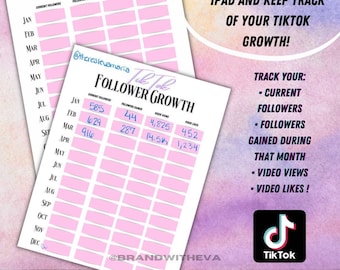 TikTok Follower Growth | TikTok Planner | TikTok Template