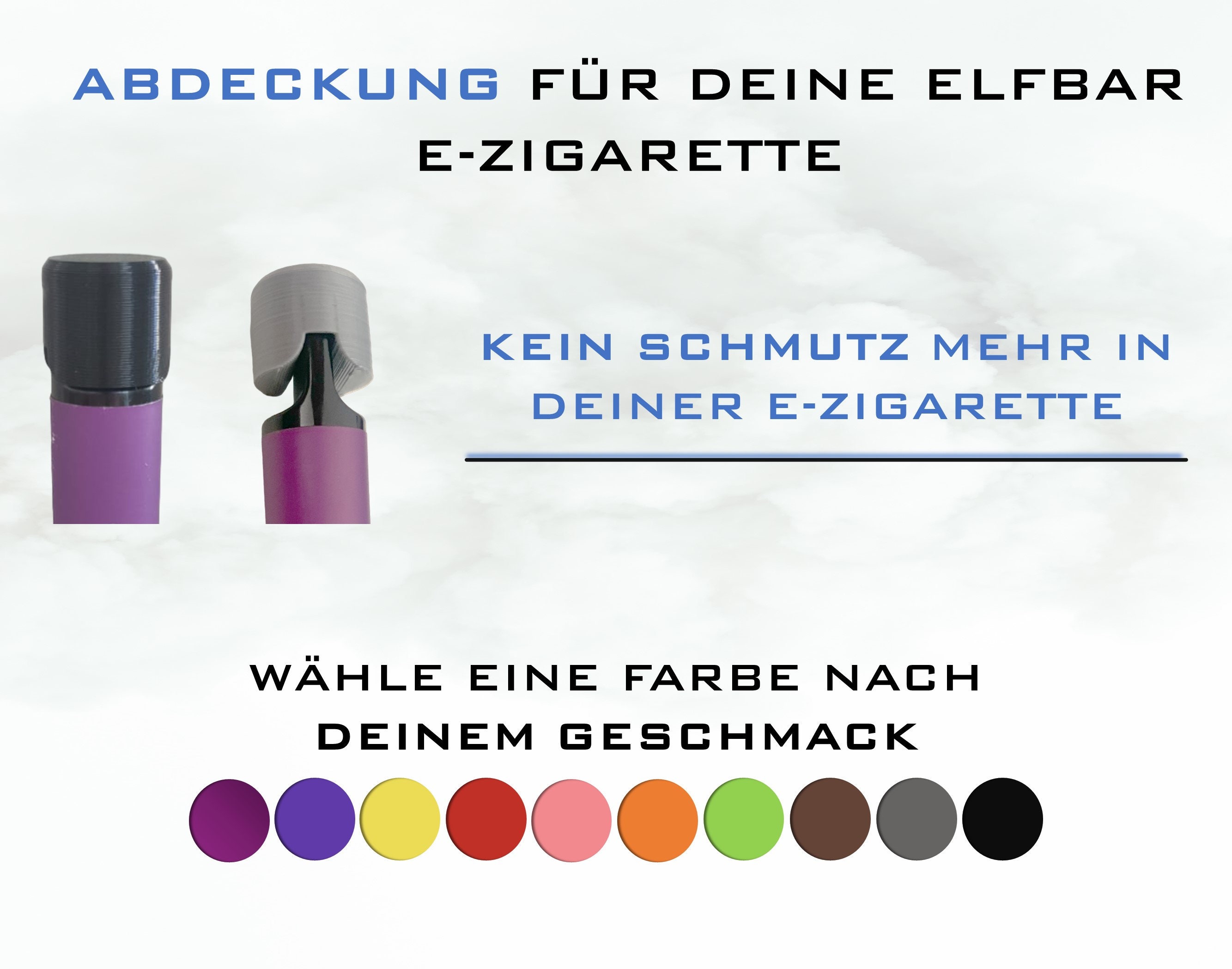 e-zigarette mundstück kappe Elfbar-Kappe fürs Mundstück main image 0
