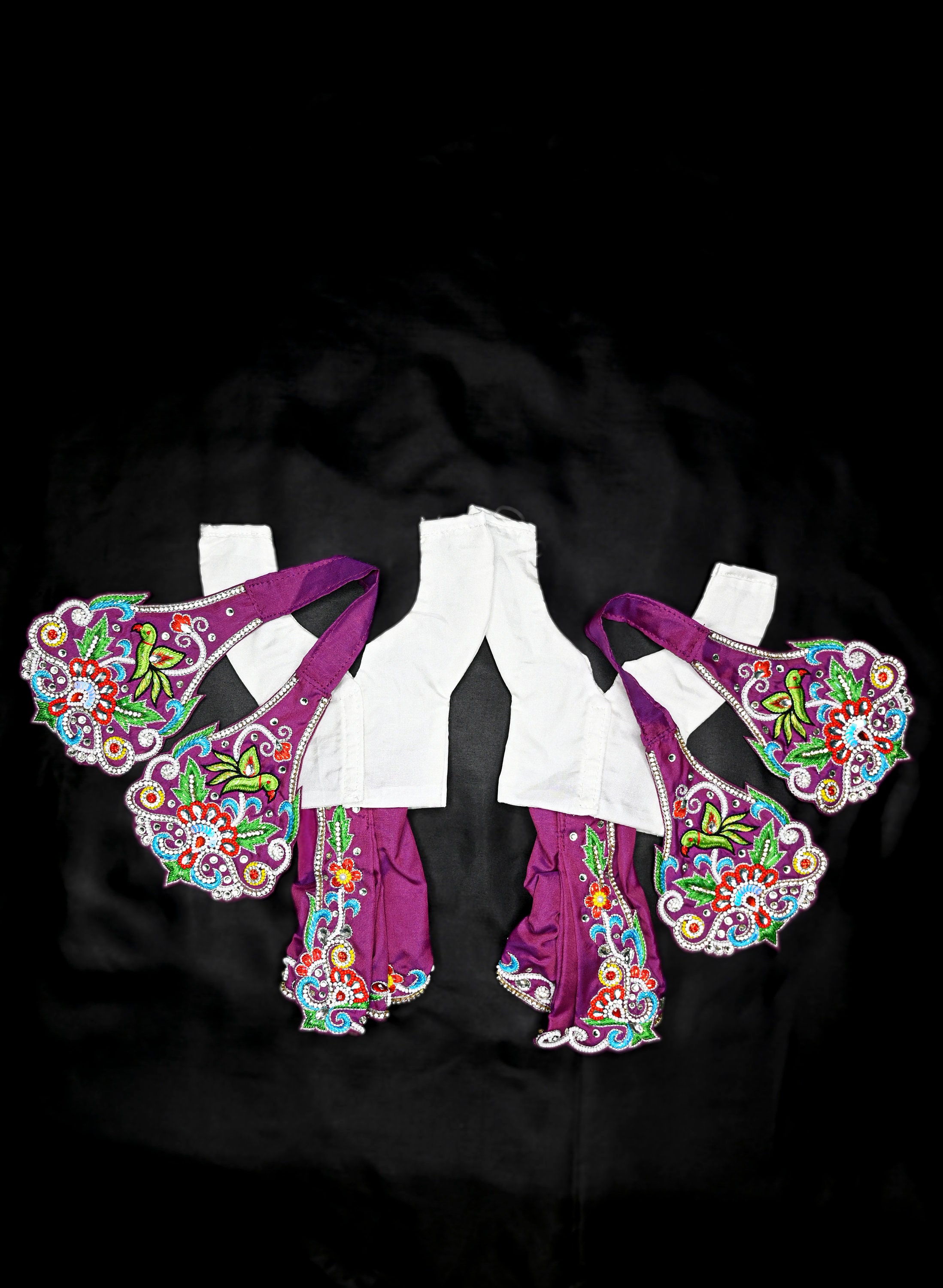 Gaura Nitai Embroidered dress Dhoti Kurta and shawl, For size Read Description, Gaura nitai outfit