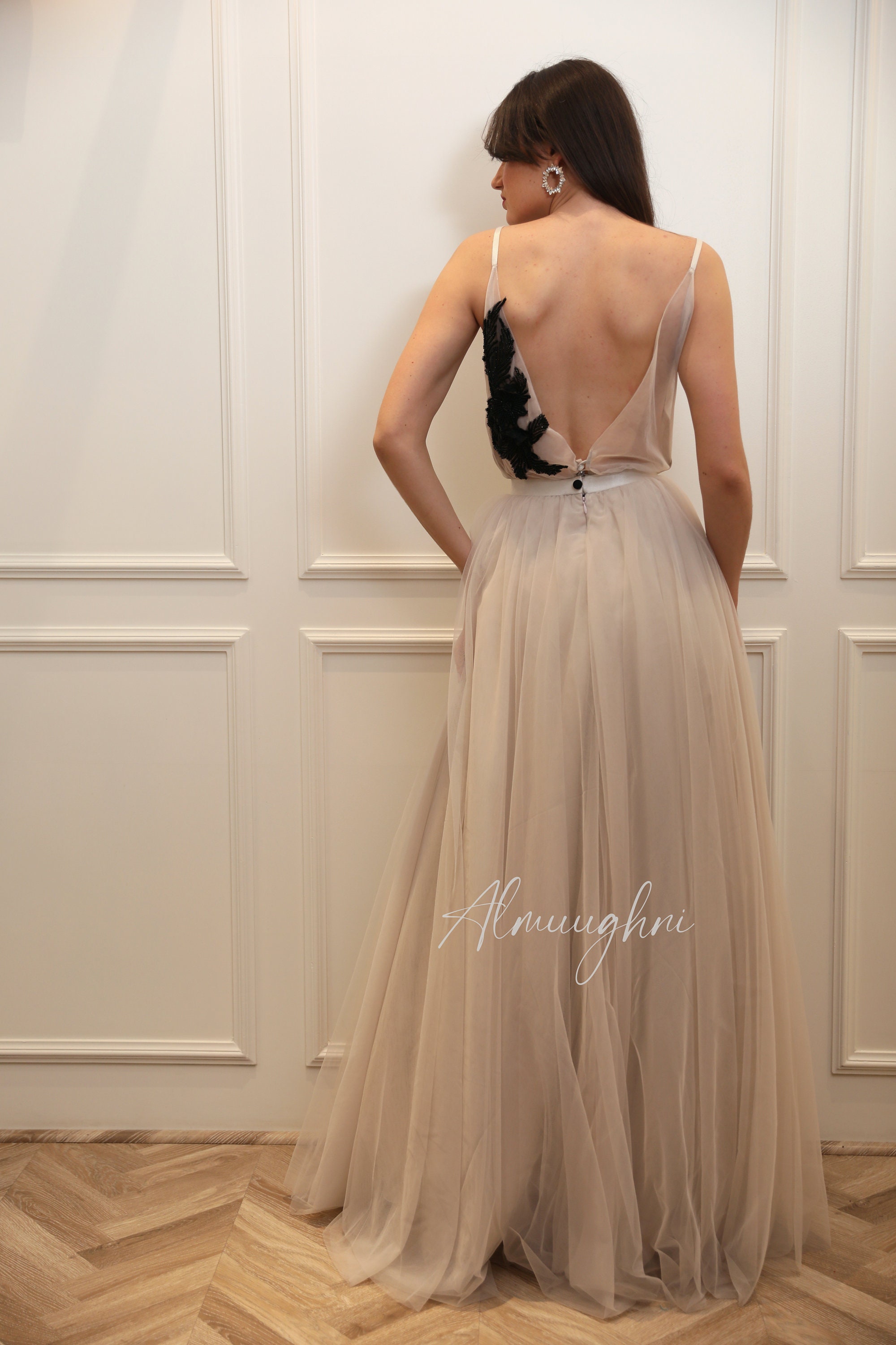 Nude Tulle Skirt