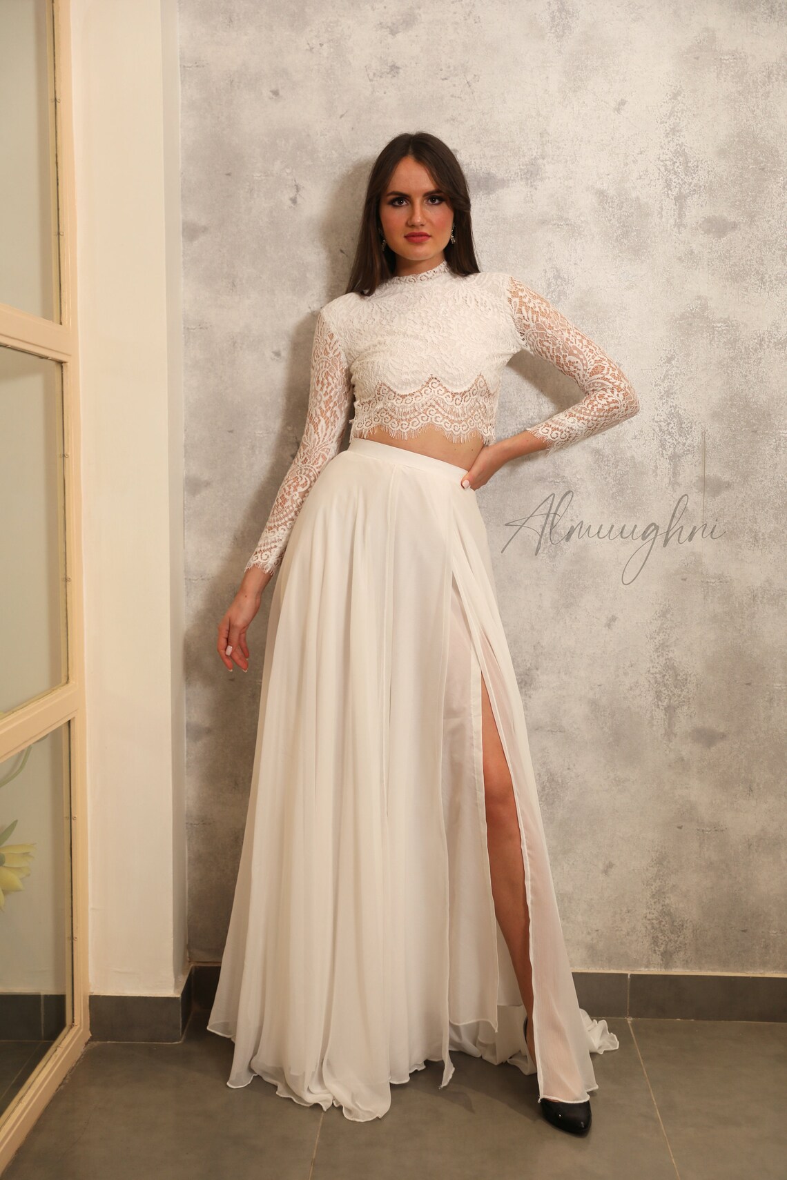 Women's Floor Length Chiffon Bridal Skirt | Wedding Party Skirt | Custom Sizes Available - View #2