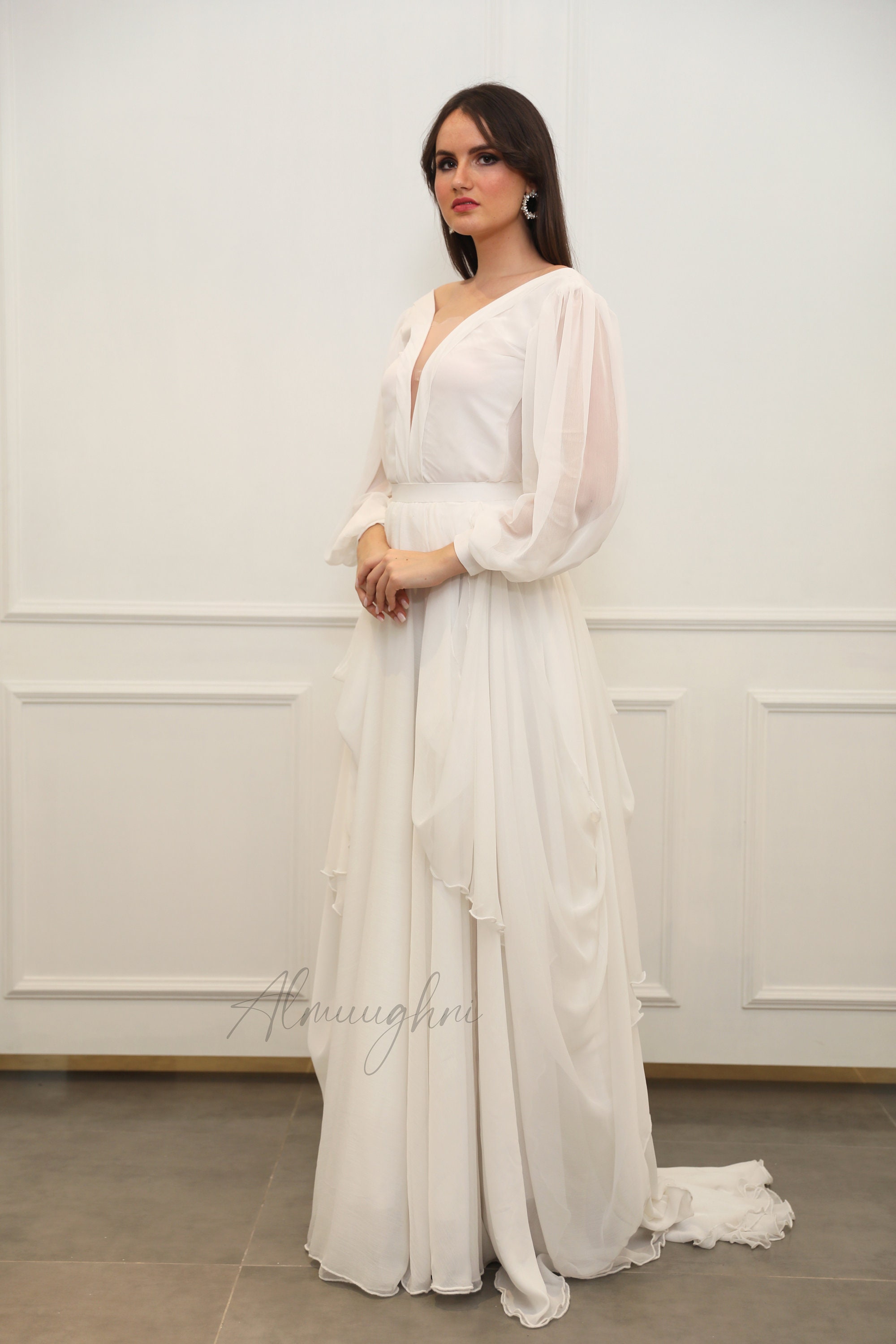Chiffon Layered Bridal Skirt