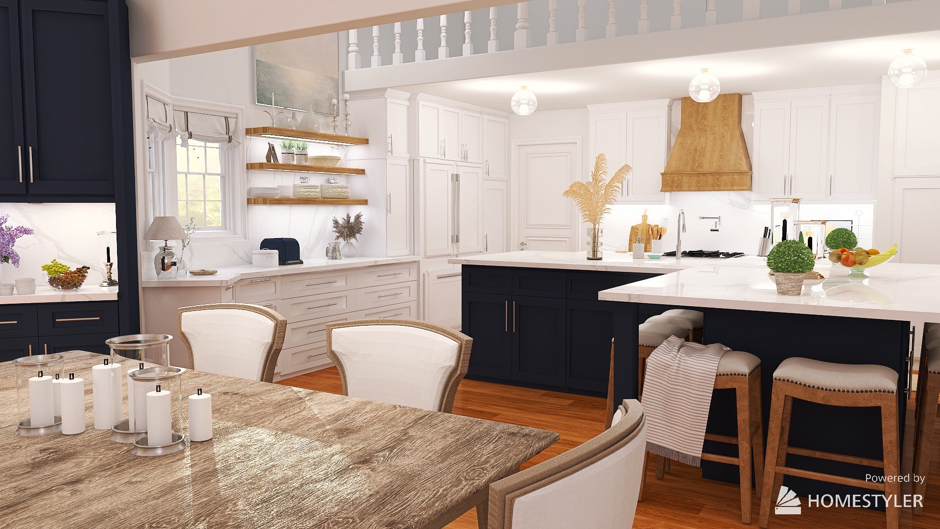 3D Kitchen Rendering Design. Includes Small Kitchen Nookmade to Order ...
