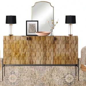 Made to Order, Small Space Pull-Together Design (Please read below description)--With mood board/design board, or rendering. Online design.
