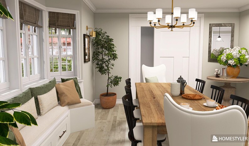 Dining Room Design--from-scratch, Made to Order--with Design/mood Board ...