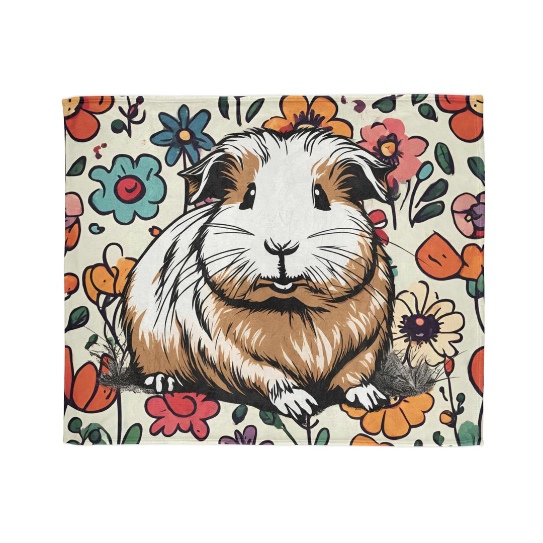 Guinea Pig Blanket Blankets Guinea Pigs Gifts Animal Etsy