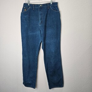 Wrangler Jeans Womens Size 18 Average Misses Full Fit Dark Wash Denim High Rise image 1