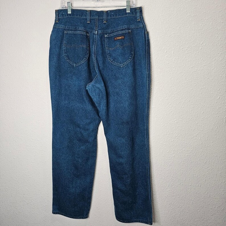 Wrangler Jeans Womens Size 18 Average Misses Full Fit Dark Wash Denim High Rise image 6