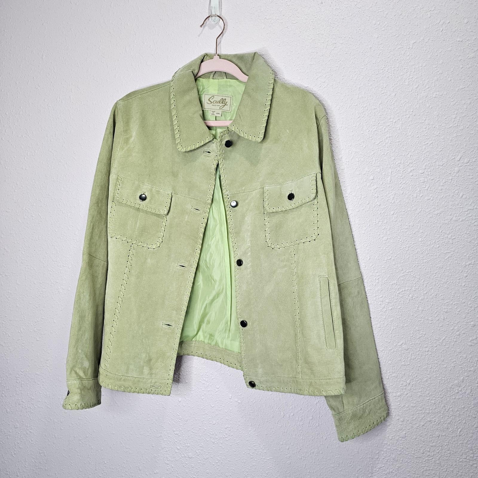 ヴィンテージ スカリー レザージャケット レディース XXL スエード 
