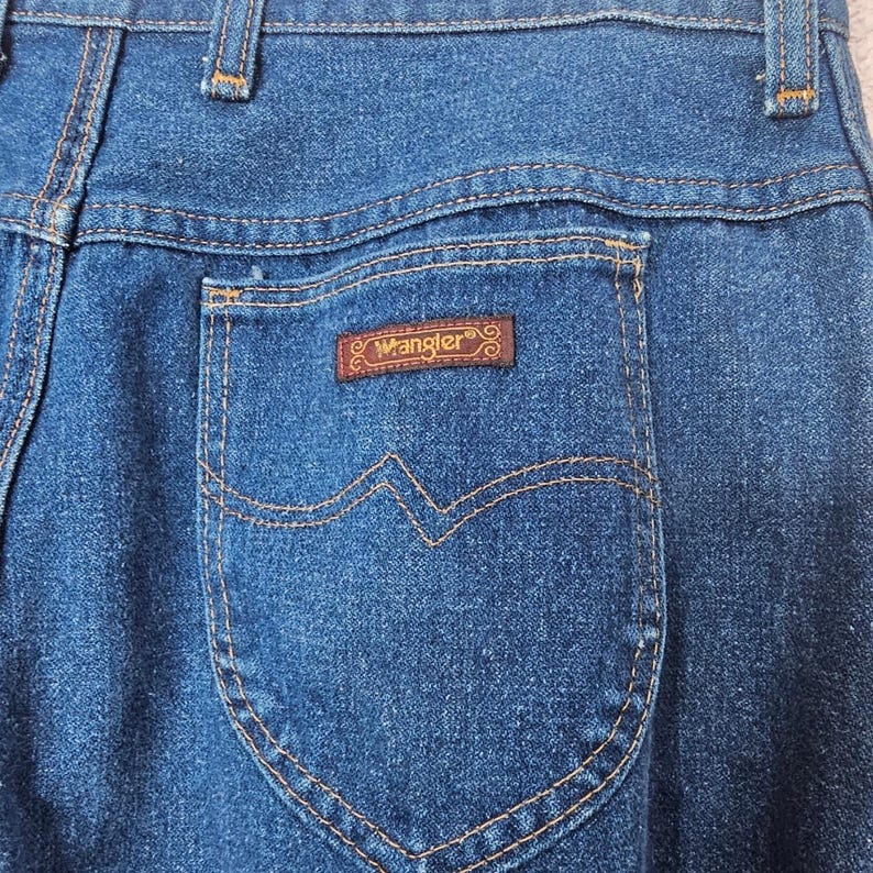 Wrangler Jeans Womens Size 18 Average Misses Full Fit Dark Wash Denim High Rise image 5