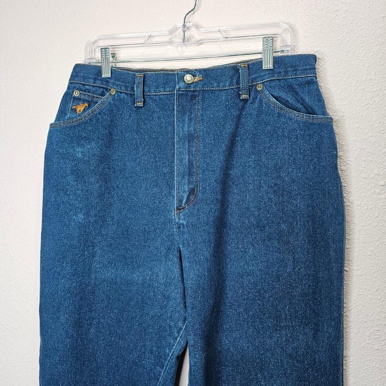 Wrangler Jeans Womens Size 18 Average Misses Full Fit Dark Wash Denim High Rise image 2