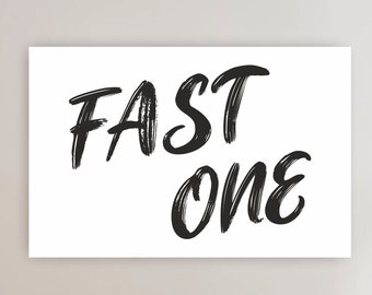 Fast One Birthday Backdrop Banner, Fast One Birthday Decorations, Race Car Theme Birthday, Fast One Poster