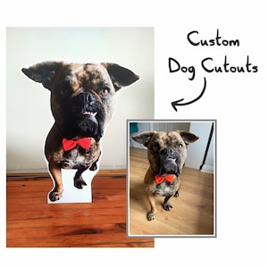 Découpes personnalisées pour chien, décoration en carton chat, découpe de chiens réalistes, décoration de fête d'anniversaire d'animal de compagnie, découpes de mariage de chien