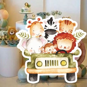 Wild One Party Prop, Jungle Safari Party Knipsels, Safari Party Decorations,