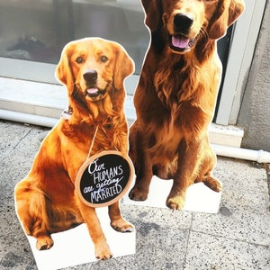 Recortes de perros personalizados, Perro recortado de cartón, Recortes de tamaño natural para perros mascotas, Regalo de aniversario de eventos