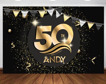 50-årsbakgrund, Personlig födelsedagsbakgrund, Guld födelsedagsbakgrund, 40-årsbakgrund, 30-årsbakgrund
