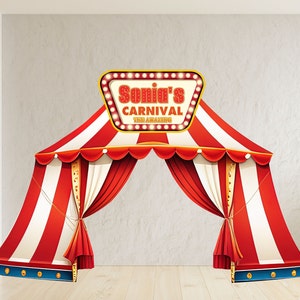 Fournitures de fête du cirque numérique, y compris ballon de décoration de  gâteau bannière