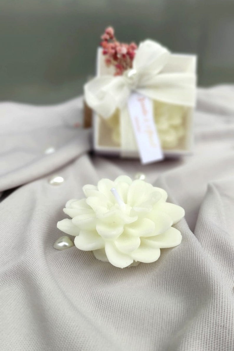 Personalized Lotus Flower Candle Wedding Favors, Lotus Candle Wedding ...