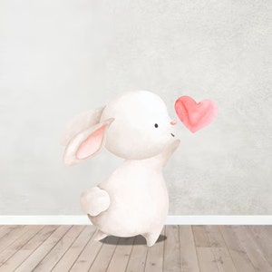 Bunny Cute Birthday Party Prop, Konijn Achtergrond Standee, Clipart Konijn Party Decor, Bunny Knipsel