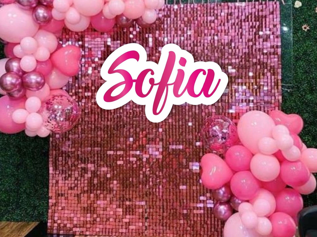 Doll Backdrop Birthday Backdrop Sign, Name Sign, Backdrop Sign Prop