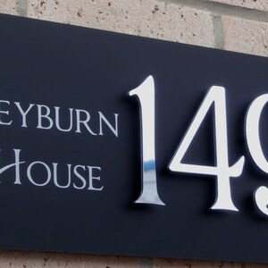 3d Modern House Number, Custom Address Signs, House Warming Gifts New Home,