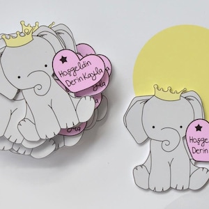 König Elefant Babypartygeschenke, König Elefant Magnet, 1. Geburtstags-Gastgeschenke