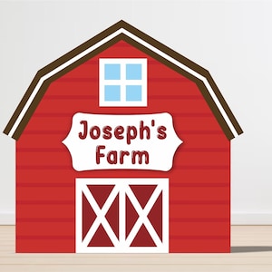 Custom Farm House Birthday Cutout Decor, Farmhouse Birthday Party Props, Farm Big Decor, Farm Birthday Backdrop