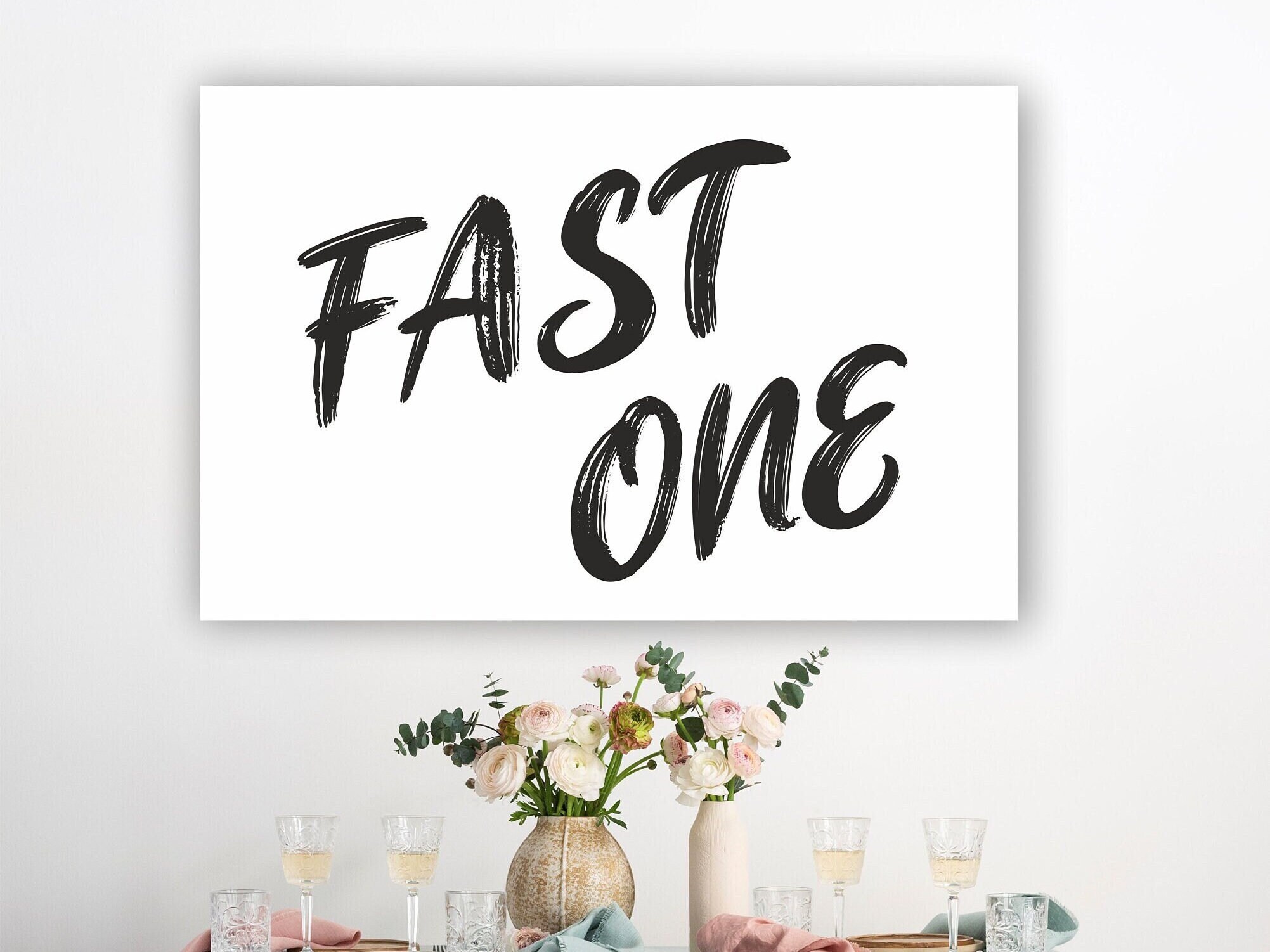 Fast One Birthday Backdrop Decor, Fast One Birthday Banner, Race Car ...