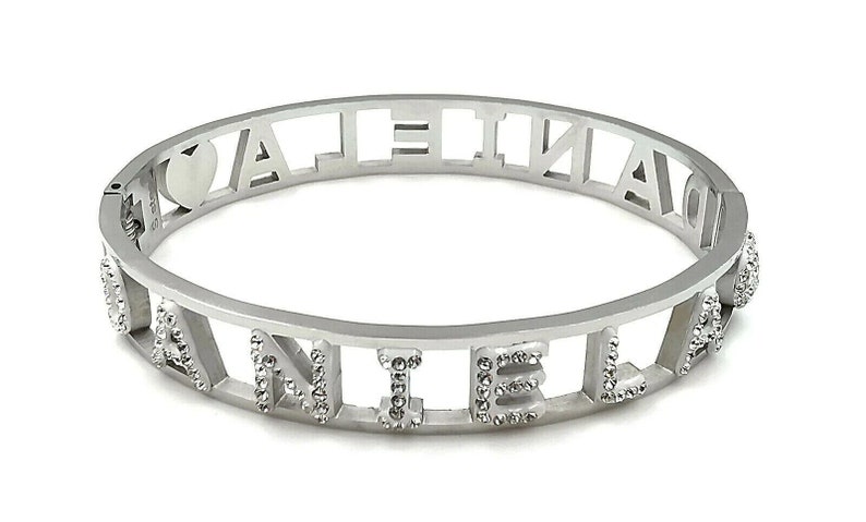 Bracciale My Name bracciale a manetta con il tuo nome 180 nomi disponibili scegli il tuo nome dalla lista immagine 9