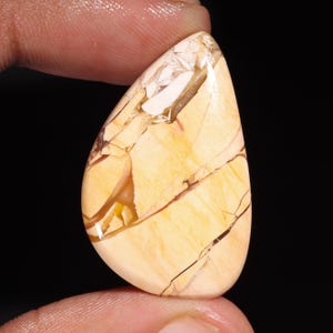 Excellent Top Quality Natural Maligano Jasper Fancy Shape Cabochon Loose Gemstone For Making Jewelry 24.00 Ct 34X22X6 MM Q-1505