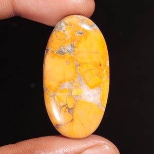 Natural Maligano Jasper Oval Shape Cabochon Loose Gemstone For Making Jewelry 51.40 Ct 40X21X6 MM AA-6309