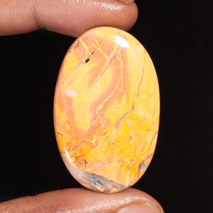 Natural Maligano Jasper Oval Shape Cabochon Loose Gemstone For Making Jewelry 55.90 Ct 43X27X5 MM AA-6323