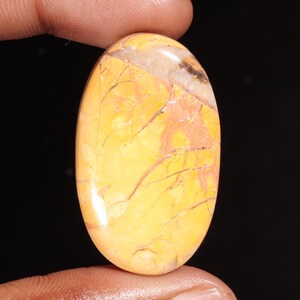 Natural Maligano Jasper Oval Shape Cabochon Loose Gemstone For Making Jewelry 69.25 Ct 42X25X7 MM AA-6312
