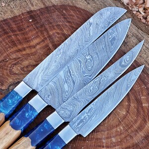 Premium Handmade Damascus Steel Chef Knife Set main image 1