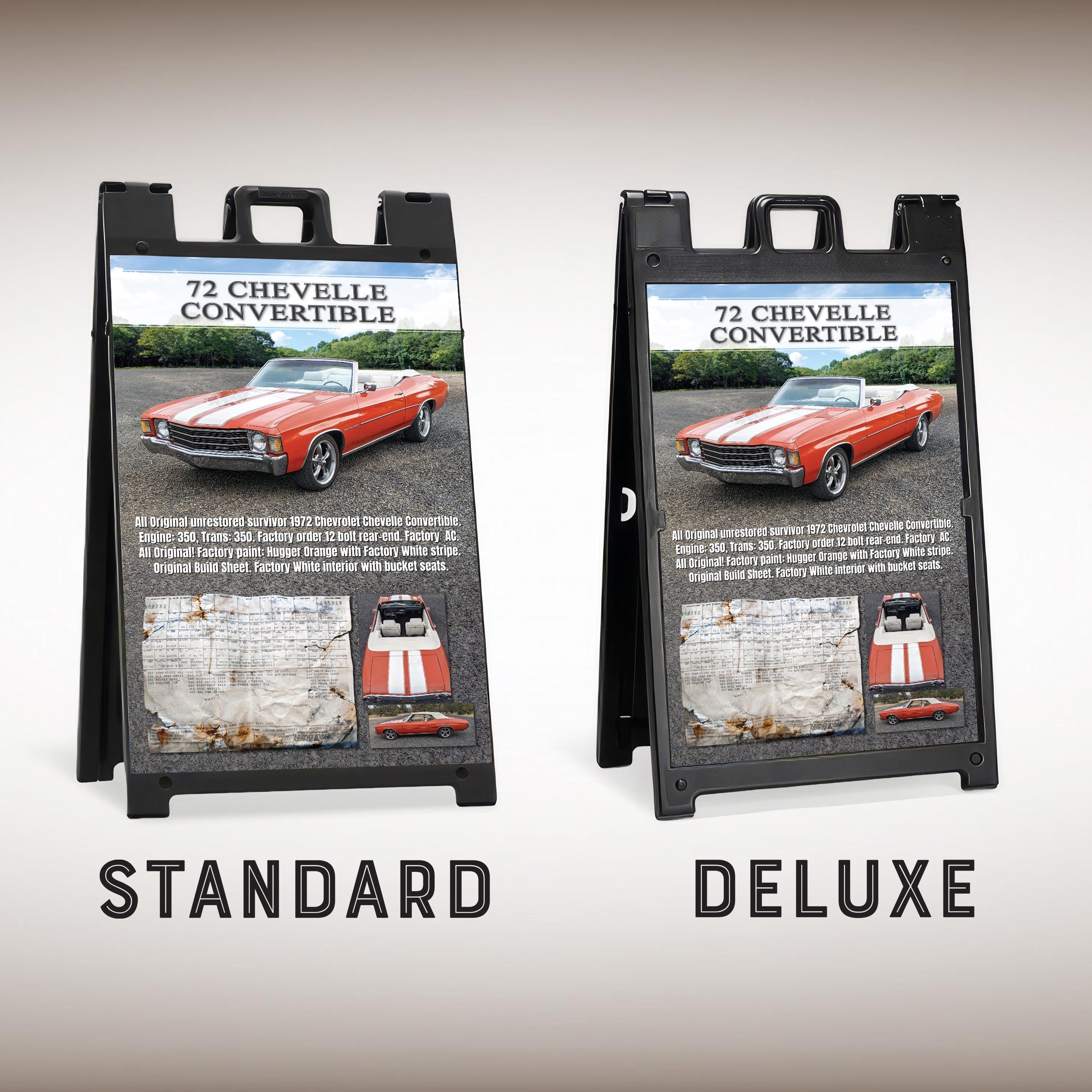 Custom Car Show Signicade® A-frame: Personalized Vehicle Spec Board ...
