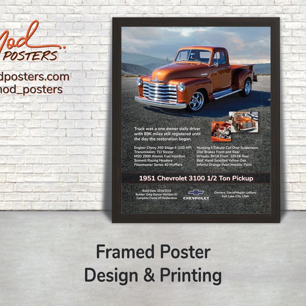 Car Show Framed Poster Design