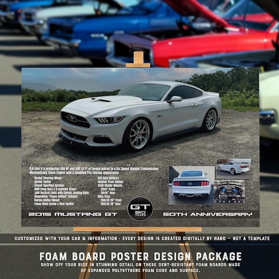 Custom Car Show Foam Board Poster: Personalized Car Display